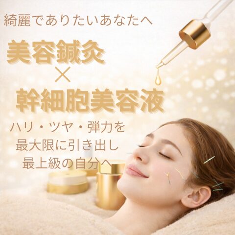 美容鍼灸＋幹細胞美容液